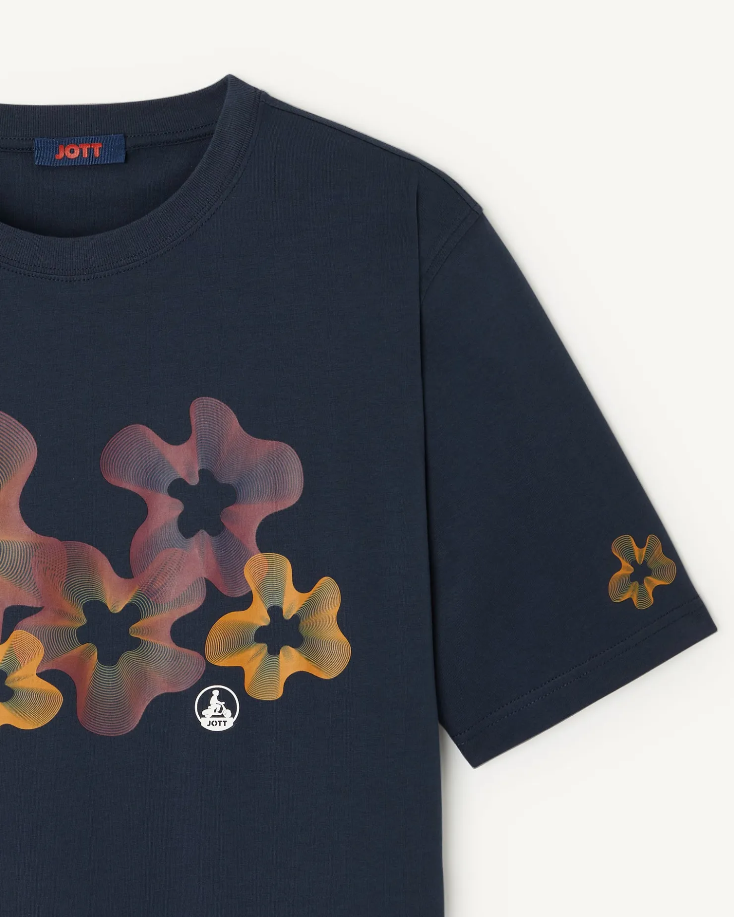 JOTT Adela Organic Cotton Bohemian Print T-Shirt 104 Navy Cheap