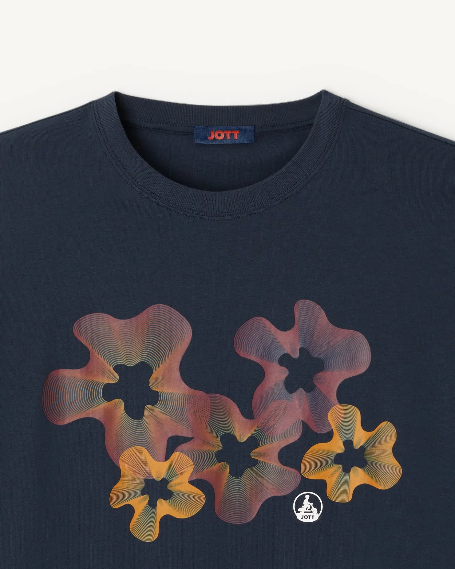 JOTT Adela Organic Cotton Bohemian Print T-Shirt 104 Navy Cheap