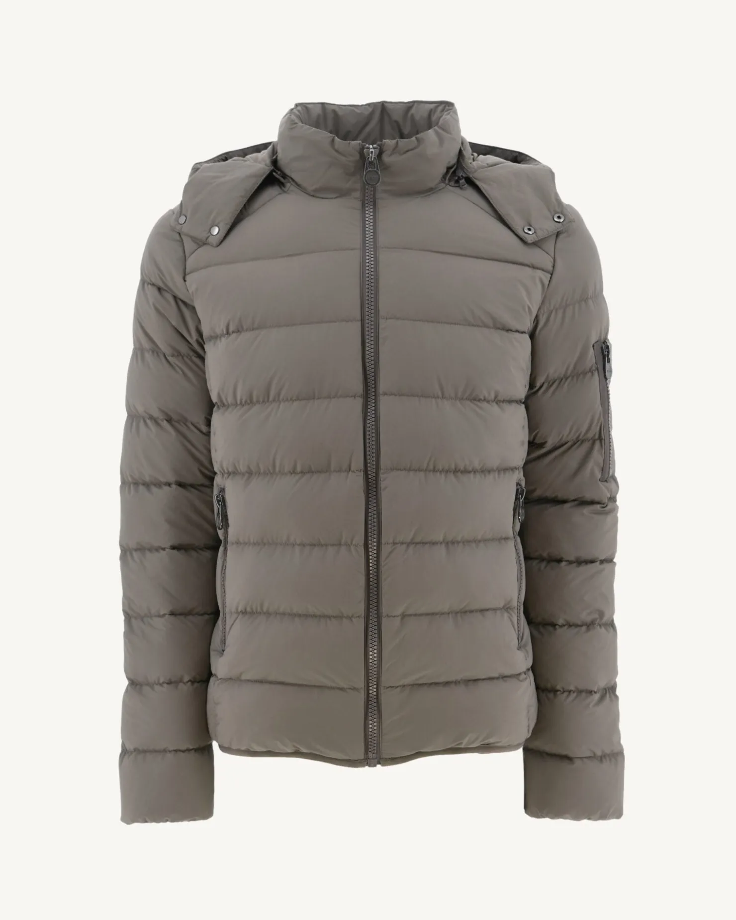 JOTT Adrien Grand Cold Taupe Hooded Puffer Jacket 808 Mole Sale