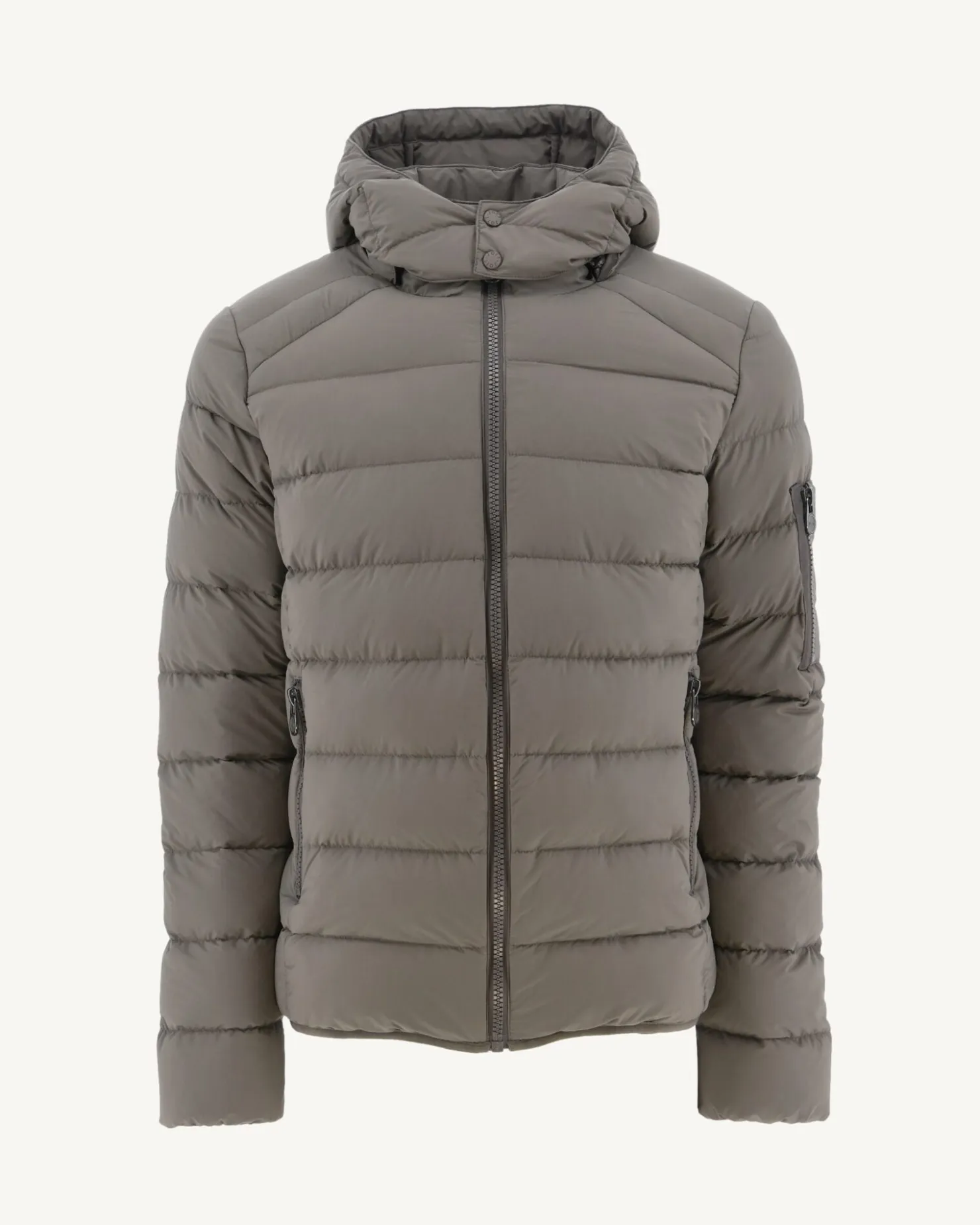 JOTT Adrien Grand Cold Taupe Hooded Puffer Jacket 808 Mole Sale