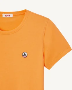 JOTT Apricot Rosas Round Neck T-Shirt 728 Apricot Cheap
