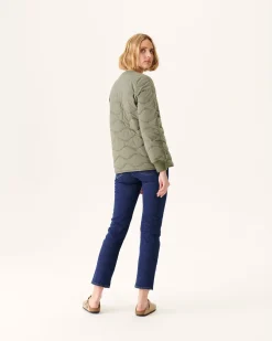 JOTT Army Alexia V-Neck Zipped Jacket 255 Army Cheap