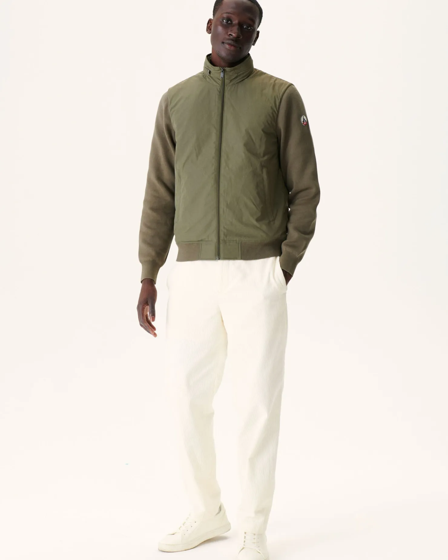JOTT Army Bardenas Bi-Material Hooded Jacket 255 Army Fashion