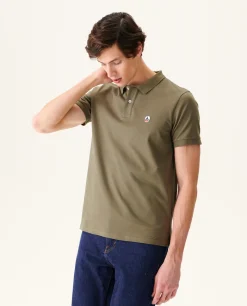 JOTT Army Marbella Organic Cotton Polo Shirt 255 Army Clearance