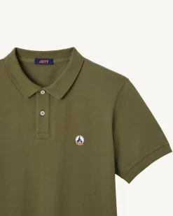 JOTT Army Marbella Organic Cotton Polo Shirt 255 Army Clearance