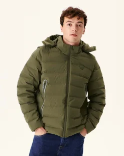 JOTT Army Ulaan 4-In-1 Hooded Puffer Jacket 255 Army New
