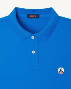 JOTT Azur Marbella Organic Cotton Polo Shirt 183 Azure Clearance