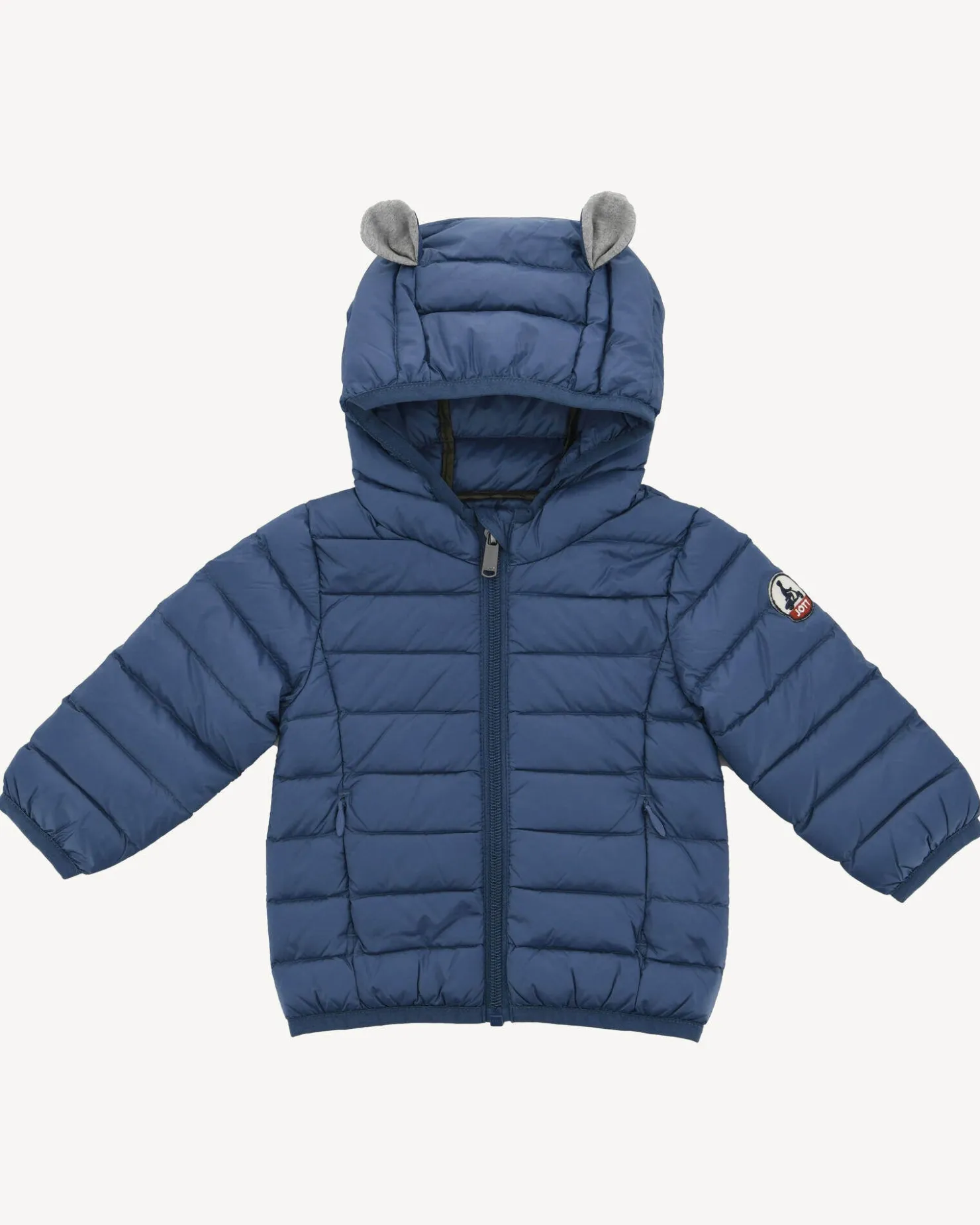 JOTT Baby'S Hooded Down Jacket Denim Blue Mael 140 Blue Jeans Best Sale