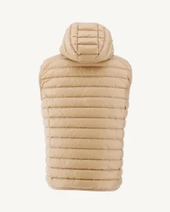 JOTT Beige Pat Hooded Sleeveless Down Jacket 804 Beige Shop
