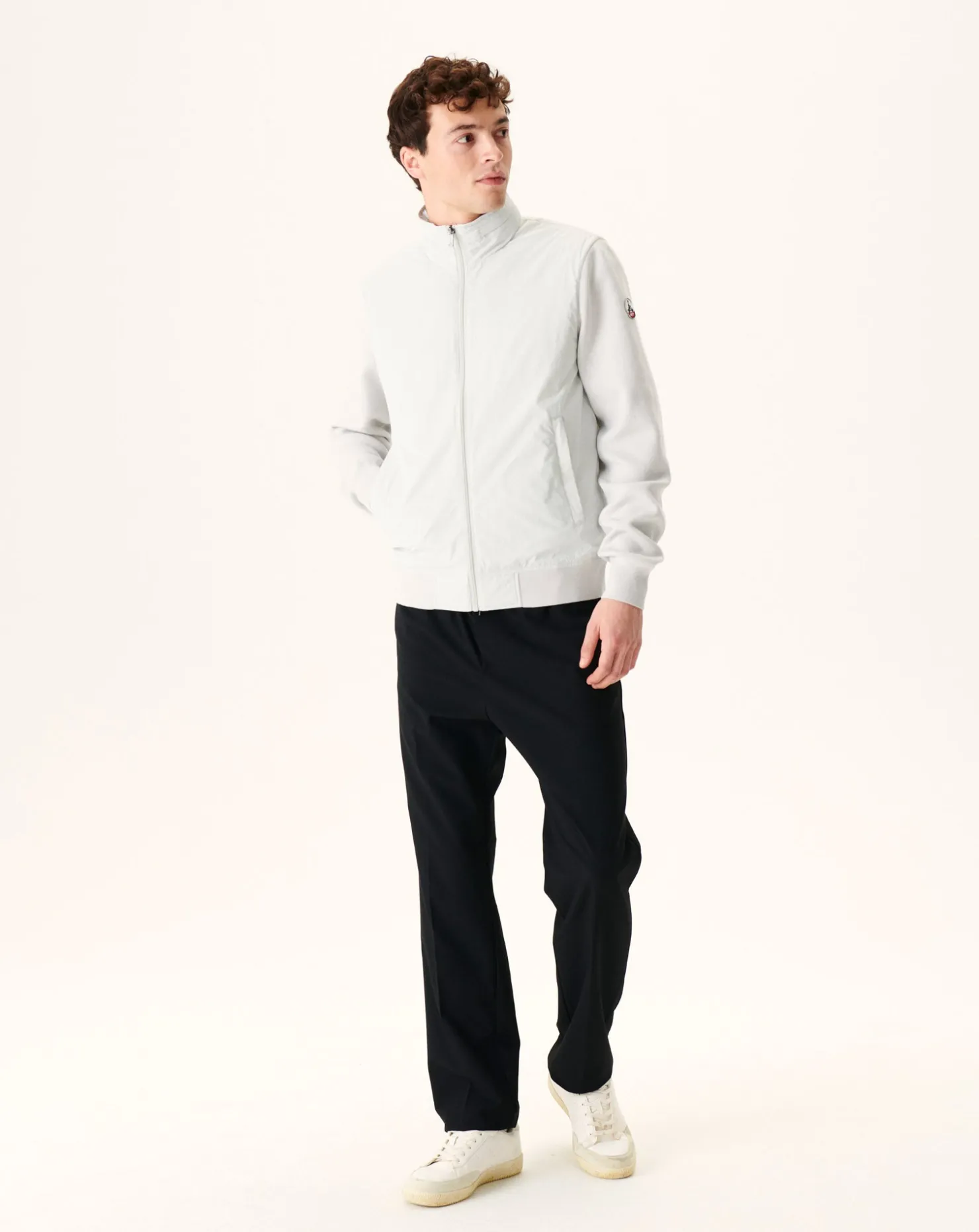JOTT Bi-Material Hooded Jacket Light Gray Bardenas 532 Soft Gray Cheap