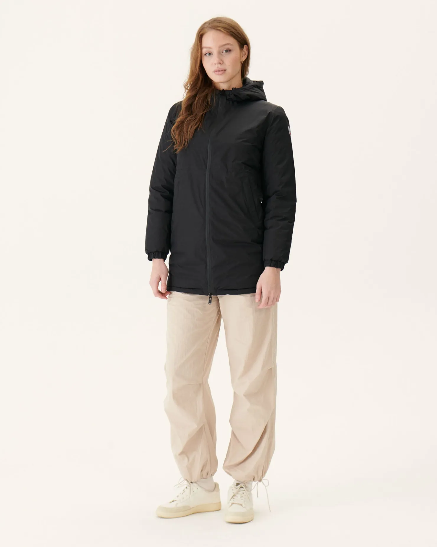 JOTT Black Roma Reversible Long Down Jacket 999 Noir Store