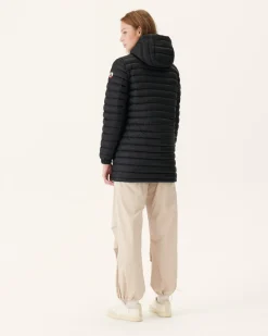 JOTT Black Roma Reversible Long Down Jacket 999 Noir Store