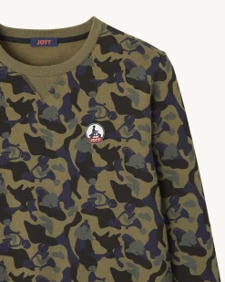JOTT Braga Military Print Men'S Sweatshirt 277 Military Print Clearance