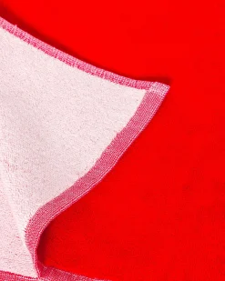 JOTT Bright Red Beach Terry Beach Towel 318 Fire Red New