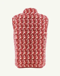 JOTT Bright Red Monogram Sleeveless Jacket Tom 3181 Monogram Fire Red Fashion