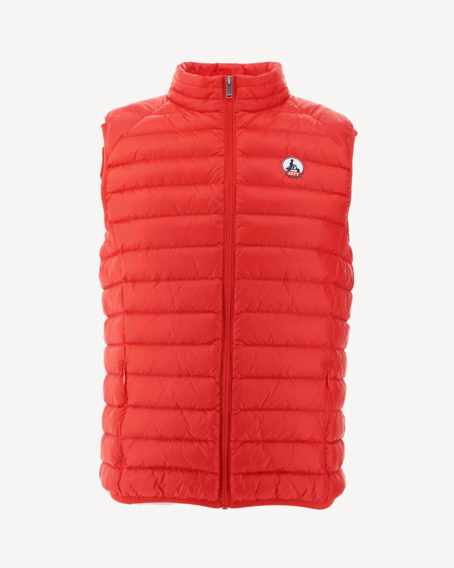 JOTT Bright Red Sleeveless Down Jacket Tom 318 Fire Red Outlet