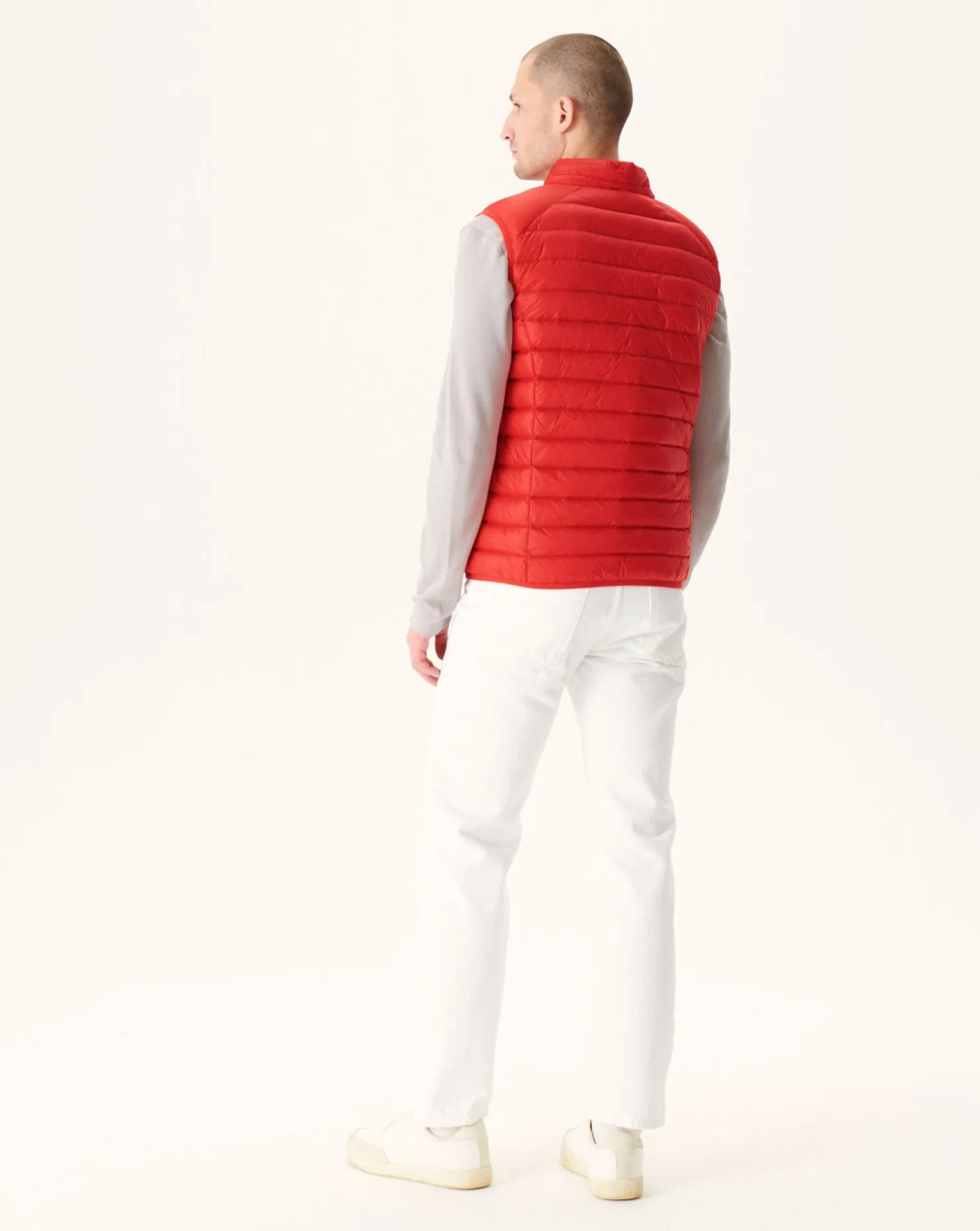 JOTT Bright Red Sleeveless Down Jacket Tom 318 Fire Red Outlet