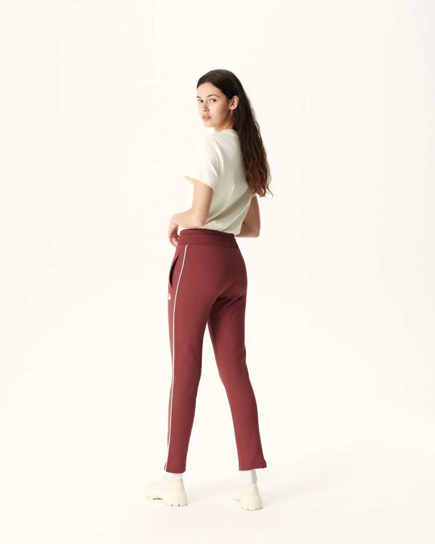 JOTT Burgundy Technical Jersey Joggers Ingrina 330 Burgundy Hot
