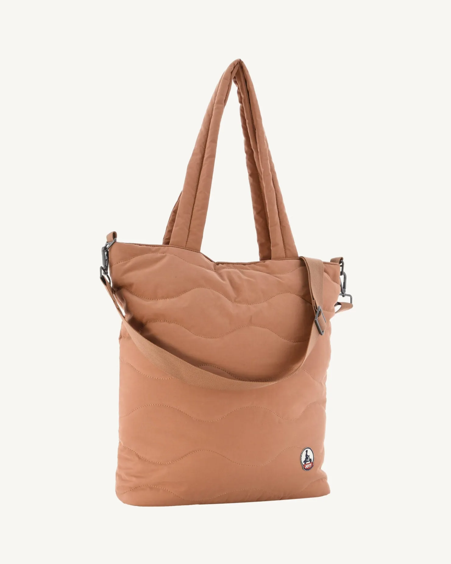 JOTT Camel Aponi Maxi Quilted Cotton Tote Bag 839 Camel Flash Sale