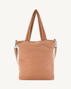 JOTT Camel Aponi Maxi Quilted Cotton Tote Bag 839 Camel Flash Sale