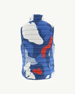 JOTT Camo Print Sleeveless Jacket In Dark Denim For Children Zoe 2430 Camo Dark Denim Store