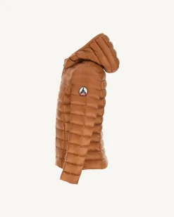JOTT Caramel Carla Children'S Lightweight Hooded Down Jacket 811 Caramel Best Sale