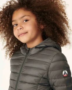 JOTT Children'S Anthracite Carla Lightweight Hooded Down Jacket 504 Anthracite Cheap