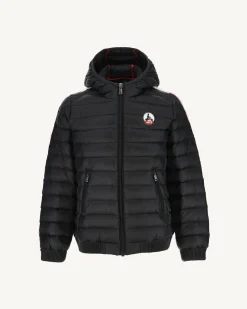 JOTT Children'S Hooded Down Jacket Black Ludo 999 Black Clearance