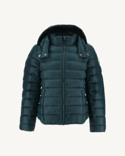 JOTT Children'S Hooded Down Jacket Grand Cold Dark Green Gold 203 Dark Green Shop