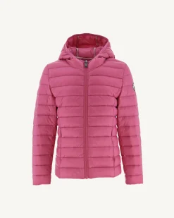 JOTT Children'S Light Hooded Down Jacket Intense Pink Carla 457 Wild Pink Cheap