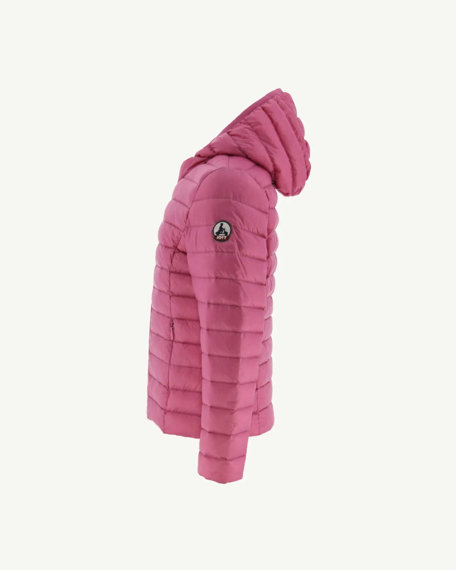 JOTT Children'S Light Hooded Down Jacket Intense Pink Carla 457 Wild Pink Cheap