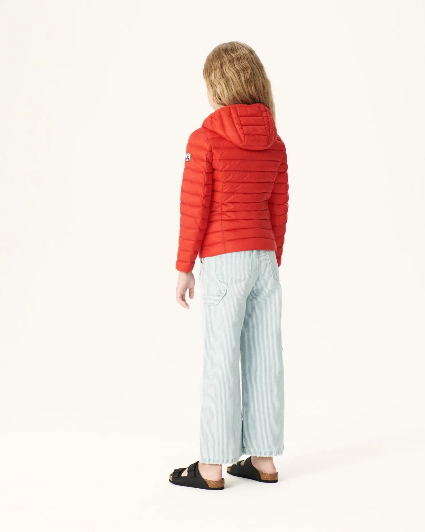 JOTT Children'S Light Hooded Down Jacket Bright Red Carla 318 Fire Red Cheap