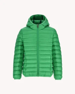 JOTT Children'S Lightweight Hooded Puffer Jacket Green Hugo 241 Green Flash Sale