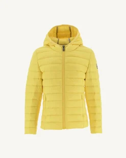 JOTT Children'S Lightweight Hooded Down Jacket Light Yellow Carla 627 Soft Yellow Store