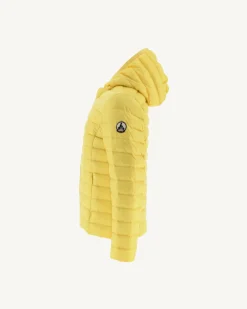 JOTT Children'S Lightweight Hooded Down Jacket Light Yellow Carla 627 Soft Yellow Store