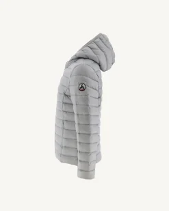 JOTT Children'S Lightweight Hooded Down Jacket Light Gray Carla 532 Soft Gray Store