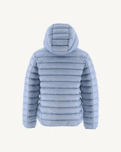 JOTT Children'S Lightweight Hooded Down Jacket Light Blue Hugo 180 Soft Blue New