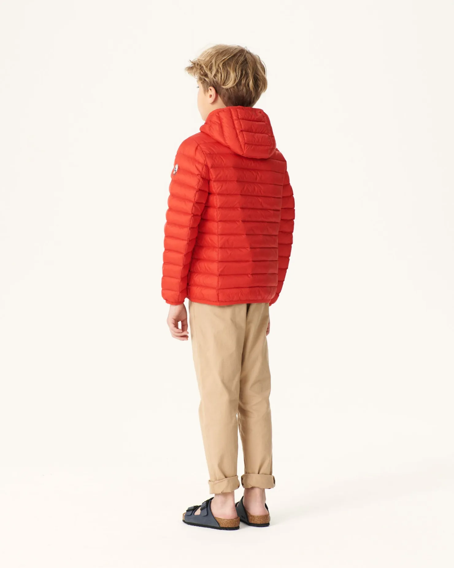 JOTT Children'S Lightweight Hooded Down Jacket Bright Red Hugo 318 Fire Red Best Sale