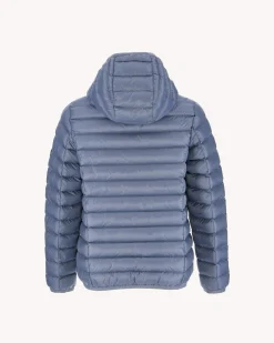JOTT Children'S Lightweight Hooded Down Jacket Washed Blue Hugo 182 Faded Blue Flash Sale