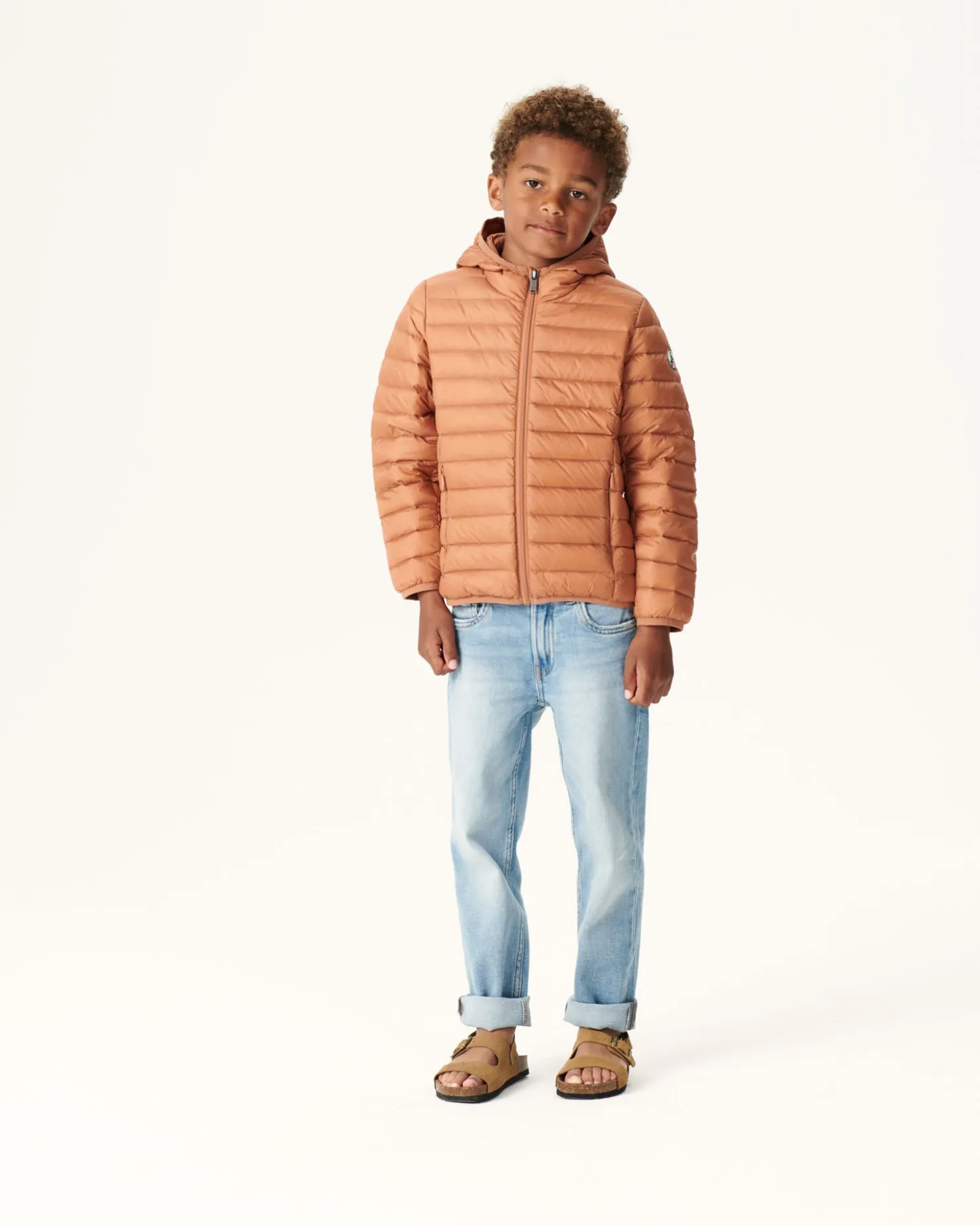 JOTT Children'S Lightweight Hooded Down Jacket Camel Hugo 839 Camel Shop