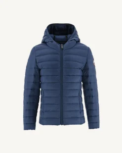 JOTT Children'S Lightweight Hooded Down Jacket Carla Jeans Blue 140 Blue Jeans Clearance