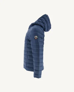 JOTT Children'S Lightweight Hooded Down Jacket Carla Jeans Blue 140 Blue Jeans Clearance