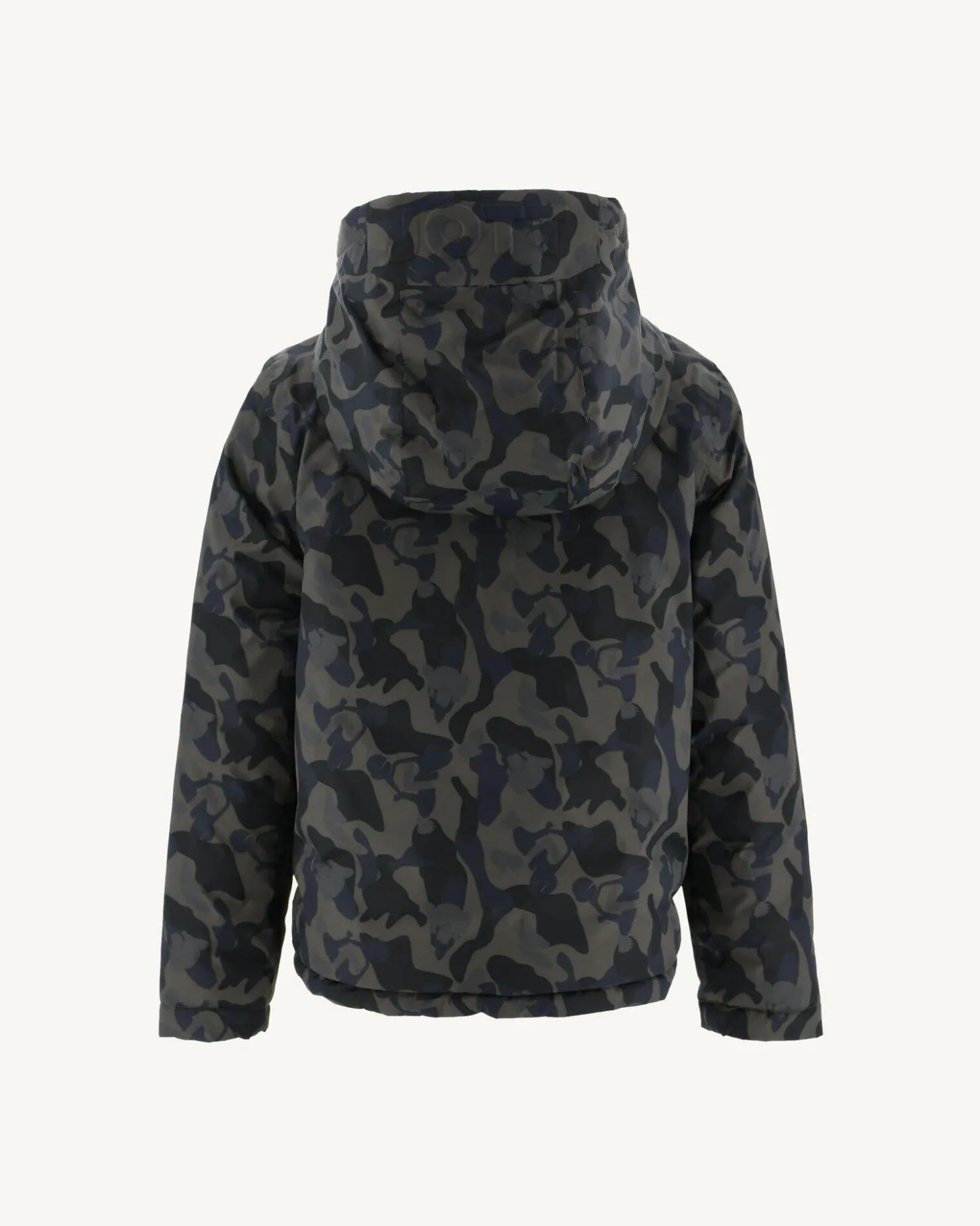 JOTT Children'S Reversible Hooded Puffer Jacket Military Print/Black Zurich 278 Military Print/Black Sale
