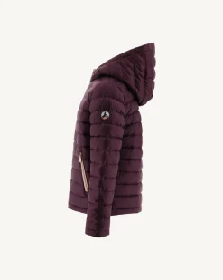 JOTT Children'S Reversible Hooded Down Jacket Pale Pink/Aubergine Zurich 454 Pale Pink/Aubergine Clearance