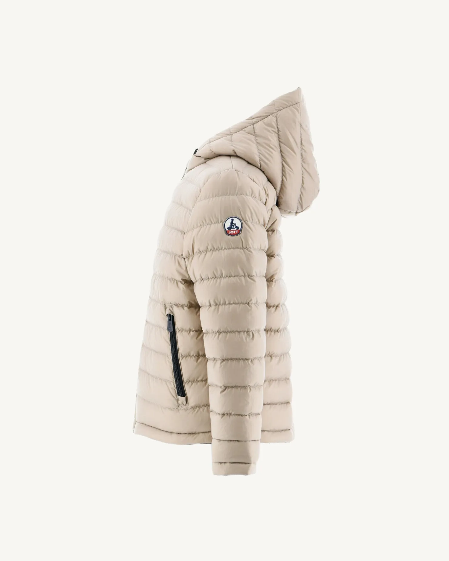 JOTT Children'S Reversible Hooded Down Jacket Black/Beige Zurich 988 Black/Beige Sale