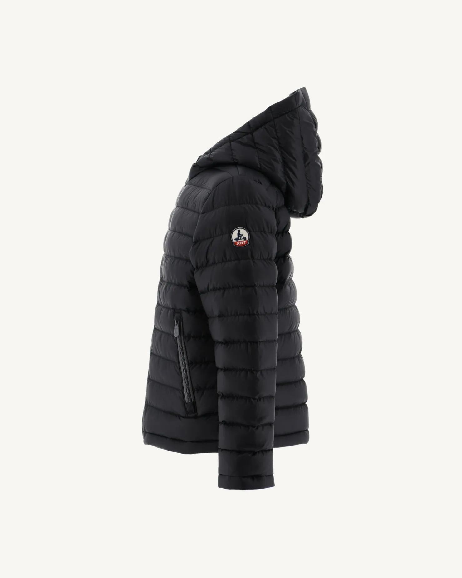 JOTT Children'S Reversible Hooded Down Jacket Black Zurich 999 Black Cheap