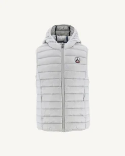 JOTT Children'S Sleeveless Down Jacket Light Gray Djam 532 Soft Gray Hot