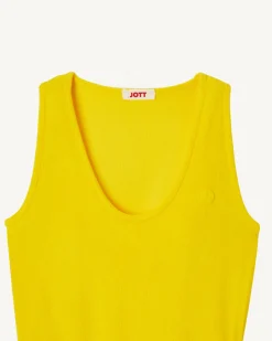JOTT Citron Ibiza Long Belted Terry Dress 631 Lemon Sale