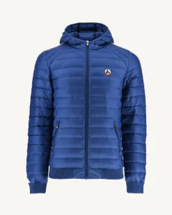 JOTT Dark Denim Colin Hooded Puffer Jacket 195 Dark-Denim Best Sale
