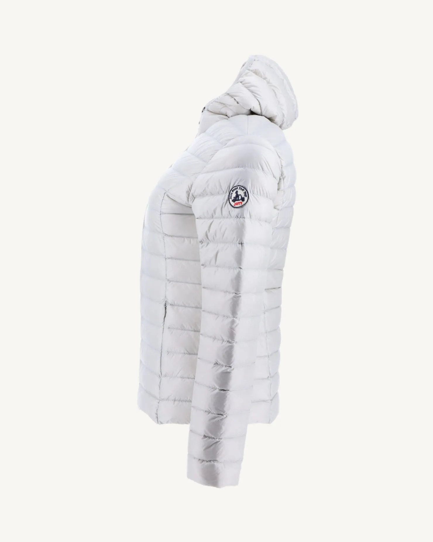 JOTT Doudoune Legere A Capuche Gris Mastic Cloe 558 Gris Mastic Hot